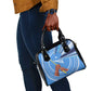 Somalia Shoulder Handbag with Raised Fist Flag Blue Unity Wave Spirit