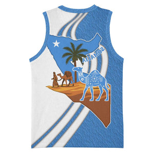 Somalia Basketball Jersey with Camel Desert Map Palm Tree Heritage Spirit - African Pride