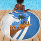Somalia Beach Blanket with Camel Desert Map Palm Tree Heritage Spirit