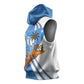 Somalia Sleeveless Hoodie with Camel Desert Map Palm Tree Heritage Spirit - African Pride