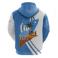 Somalia Zip Hoodie with Camel Desert Map Palm Tree Heritage Spirit