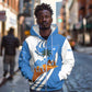Somalia Zip Hoodie with Camel Desert Map Palm Tree Heritage Spirit