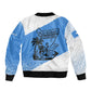 Somalia Bomber Jacket with Soomaaliya Ha Noolaato Nomad Moon Flag Spirit