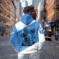 Somalia Hoodie with Soomaaliya Ha Noolaato Nomad Moon Flag Spirit