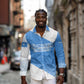 Somalia Long Sleeve Button Shirt with Soomaaliya Ha Noolaato Nomad Moon Flag Spirit
