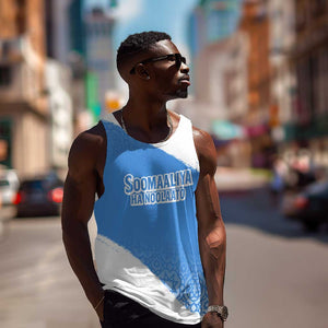 Somalia Men Tank Top with Soomaaliya Ha Noolaato Nomad Moon Flag Spirit
