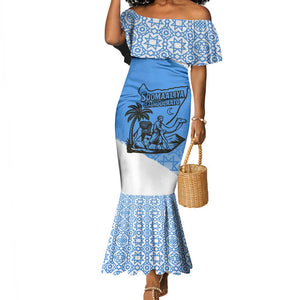 Somalia Mermaid Dress with Soomaaliya Ha Noolaato Nomad Moon Flag Spirit