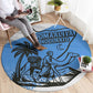 Somalia Round Carpet with Soomaaliya Ha Noolaato Nomad Moon Flag Spirit