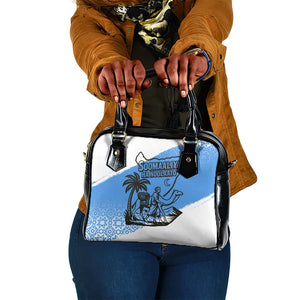 Somalia Shoulder Handbag with Soomaaliya Ha Noolaato Nomad Moon Flag Spirit