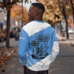 Somalia Sweatshirt with Soomaaliya Ha Noolaato Nomad Moon Flag Spirit