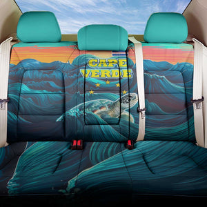 Cape Verde Back Car Seat Cover with Loggerhead Sea Turtle Ocean Sunset Spirit