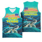 Cape Verde Basketball Jersey with Loggerhead Sea Turtle Ocean Sunset Spirit - African Pride
