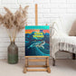 Cape Verde Canvas Wall Art with Loggerhead Sea Turtle Ocean Sunset Spirit