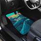 Cape Verde Car Mats with Loggerhead Sea Turtle Ocean Sunset Spirit
