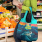 Cape Verde Grocery Bag with Loggerhead Sea Turtle Ocean Sunset Spirit