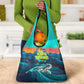 Cape Verde Grocery Bag with Loggerhead Sea Turtle Ocean Sunset Spirit