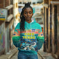 Cape Verde Hoodie with Loggerhead Sea Turtle Ocean Sunset Spirit