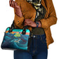 Cape Verde Shoulder Handbag with Loggerhead Sea Turtle Ocean Sunset Spirit