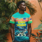 Cape Verde T shirt with Loggerhead Sea Turtle Ocean Sunset Spirit