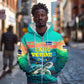 Cape Verde Zip Hoodie with Loggerhead Sea Turtle Ocean Sunset Spirit