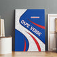 Cape Verde Canvas Wall Art with Blue Red Flag Nós Kretxeu Spirit