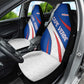 Cape Verde Car Seat Cover with Blue Red Flag Nós Kretxeu Spirit