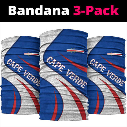 Cape Verde Neck Gaiter with Blue Red Flag Nós Kretxeu Spirit - African Pride