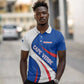 Cape Verde Polo Shirt with Blue Red Flag Nós Kretxeu Spirit
