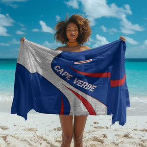 Cape Verde Sarong with Blue Red Flag Nós Kretxeu Spirit