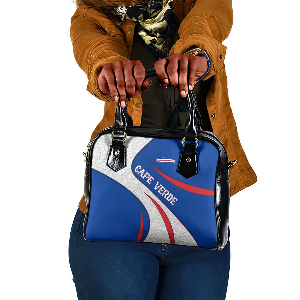 Cape Verde Shoulder Handbag with Blue Red Flag Nós Kretxeu Spirit