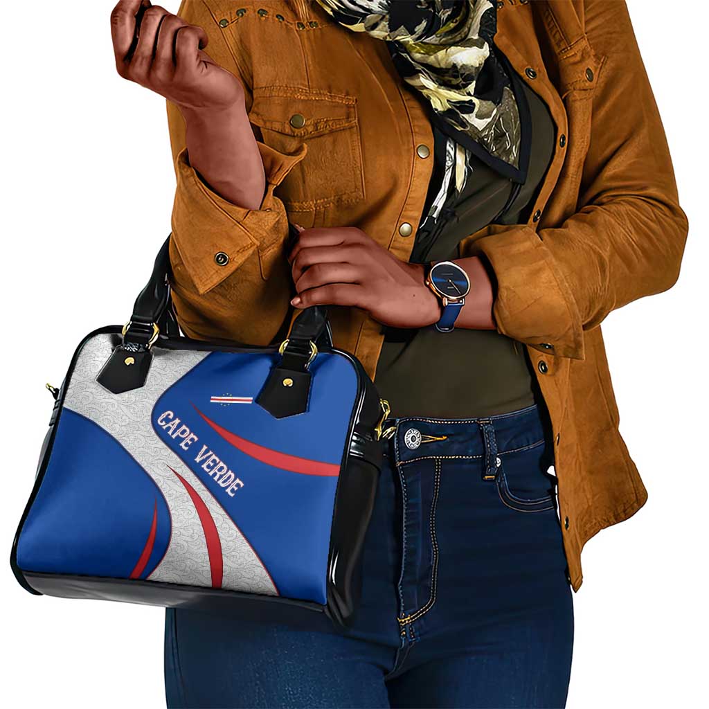 Cape Verde Shoulder Handbag with Blue Red Flag Nós Kretxeu Spirit