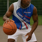 Cape Verde Sleeveless Hoodie with Blue Red Flag Nós Kretxeu Spirit - African Pride