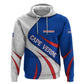 Cape Verde Zip Hoodie with Blue Red Flag Nós Kretxeu Spirit