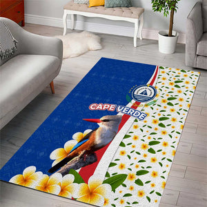 Cape Verde Area Rug Kingfisher Bird Floral Flag Spirit - African Pride