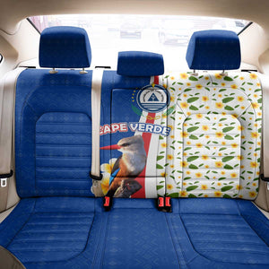 Cape Verde Back Car Seat Cover Kingfisher Bird Floral Flag Spirit - African Pride