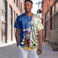 Cape Verde Baseball Jersey Kingfisher Bird Floral Flag Spirit - African Pride