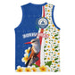 Cape Verde Basketball Jersey Kingfisher Bird Floral Flag Spirit - African Pride