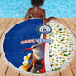 Cape Verde Beach Blanket Kingfisher Bird Floral Flag Spirit - African Pride