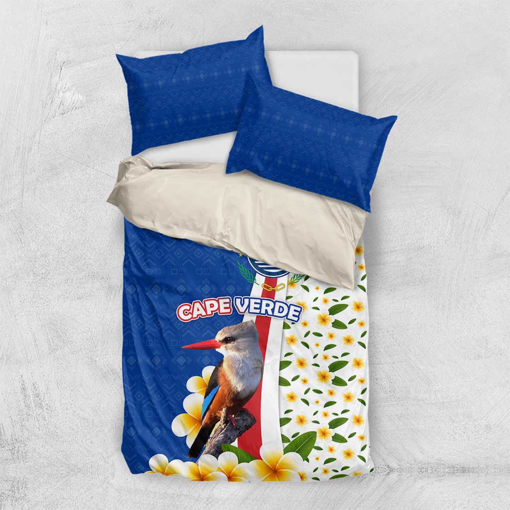 Cape Verde Bedding Set Kingfisher Bird Floral Flag Spirit - African Pride
