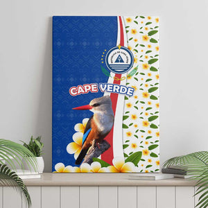 Cape Verde Canvas Wall Art Kingfisher Bird Floral Flag Spirit - African Pride