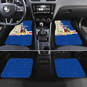 Cape Verde Car Mats Kingfisher Bird Floral Flag Spirit - African Pride