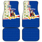 Cape Verde Car Mats Kingfisher Bird Floral Flag Spirit - African Pride