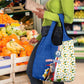 Cape Verde Grocery Bag Kingfisher Bird Floral Flag Spirit - African Pride