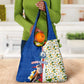 Cape Verde Grocery Bag Kingfisher Bird Floral Flag Spirit - African Pride