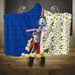Cape Verde Hooded Blanket Kingfisher Bird Floral Flag Spirit - African Pride