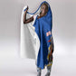 Cape Verde Hooded Blanket Kingfisher Bird Floral Flag Spirit - African Pride