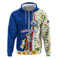 Cape Verde Hoodie Kingfisher Bird Floral Flag Spirit - African Pride