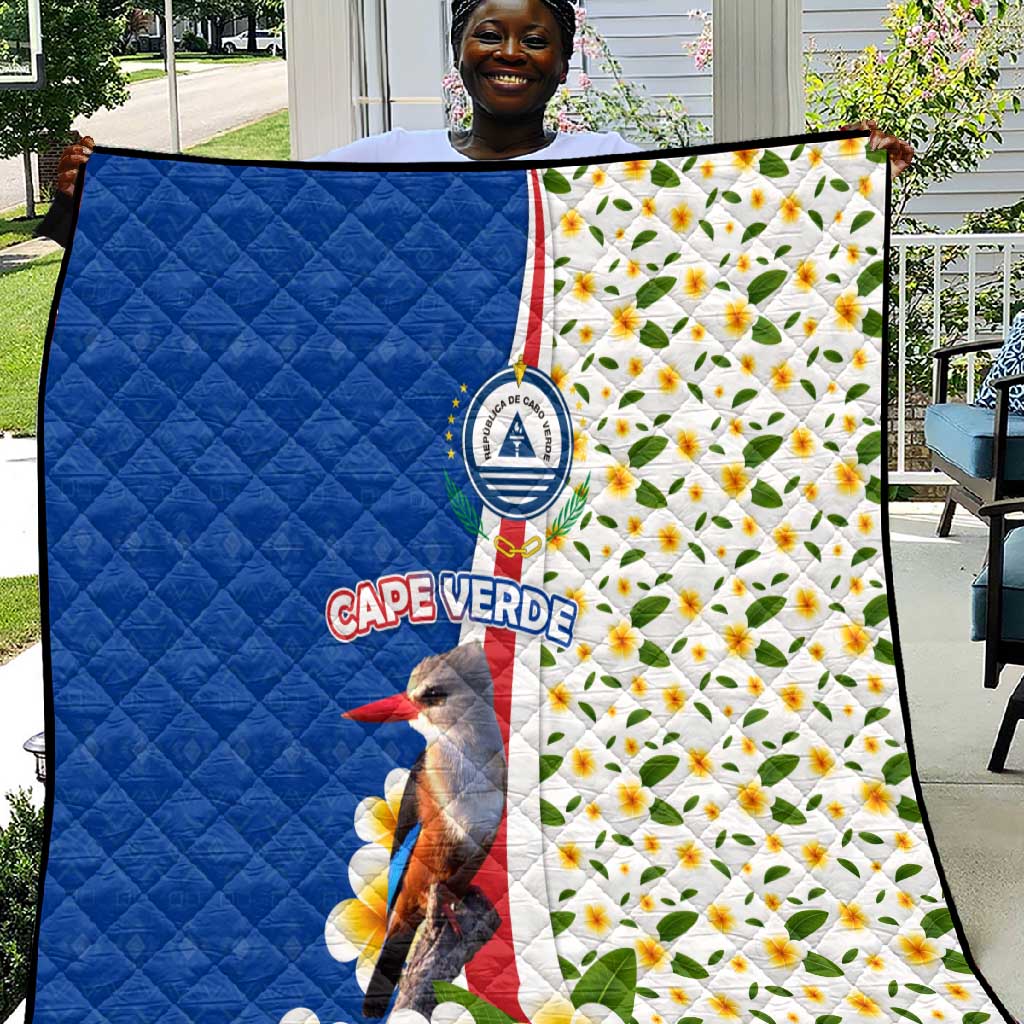 Cape Verde Quilt Kingfisher Bird Floral Flag Spirit - African Pride
