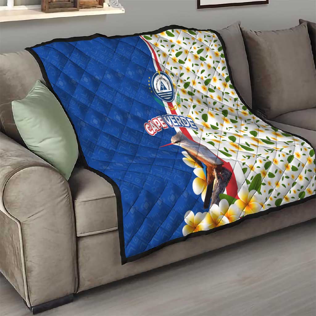 Cape Verde Quilt Kingfisher Bird Floral Flag Spirit - African Pride