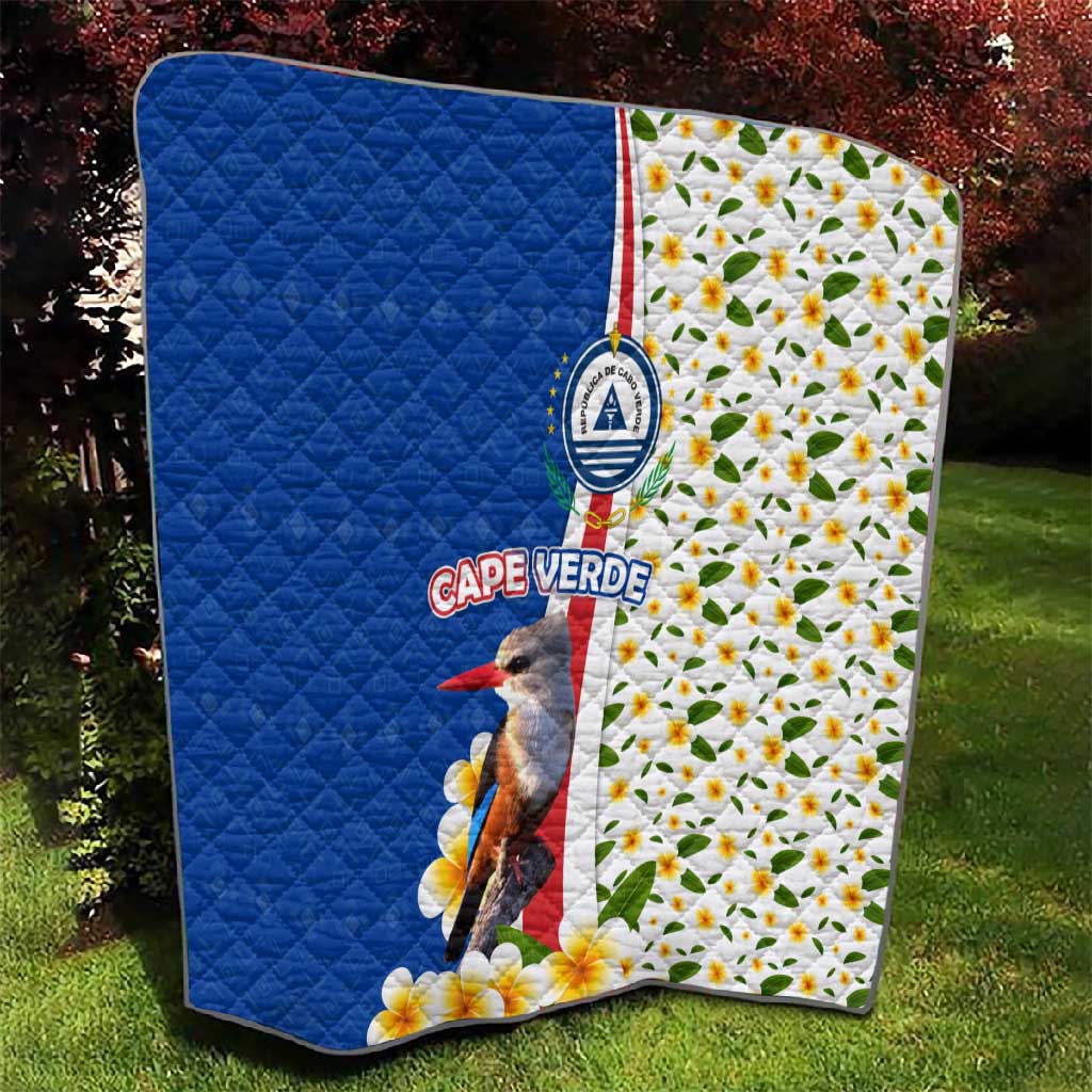 Cape Verde Quilt Kingfisher Bird Floral Flag Spirit - African Pride